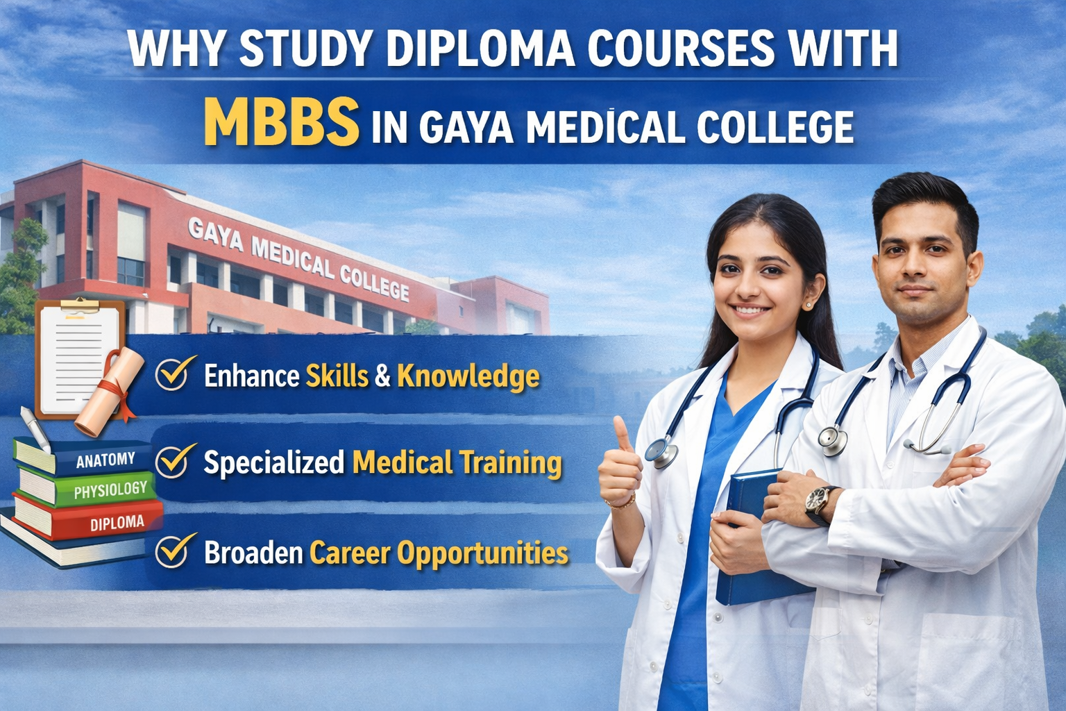 Why Study Diploma Courses With MBBS?in Gaya Medical College